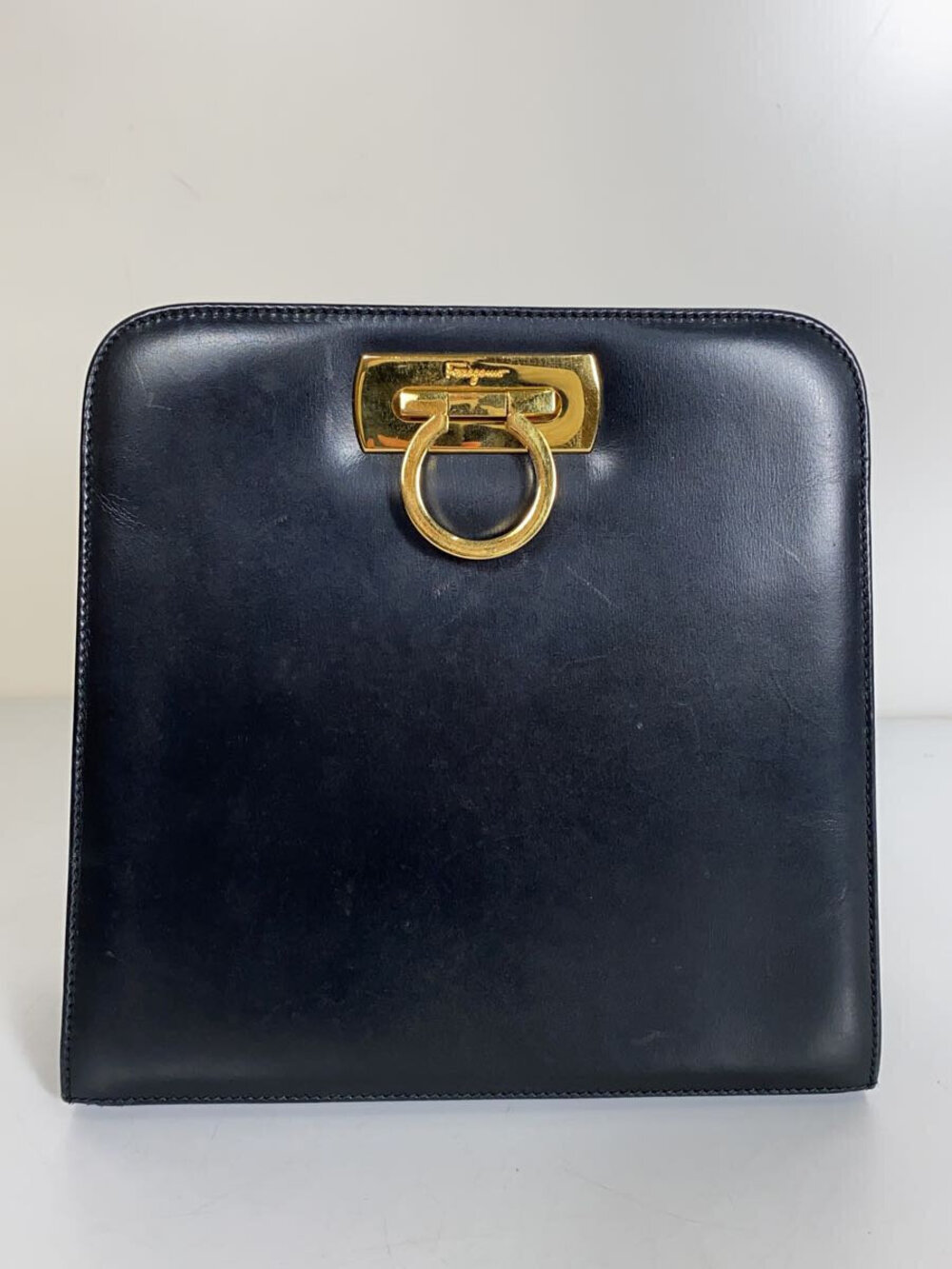 Salvatore Ferragamo Shoulder Bag Leather Black P